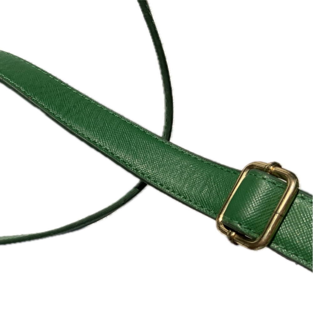 Tory Burch Saffiano Leather Robinson Satchel/Crossbody Kelly Green - Picture 9 of 16